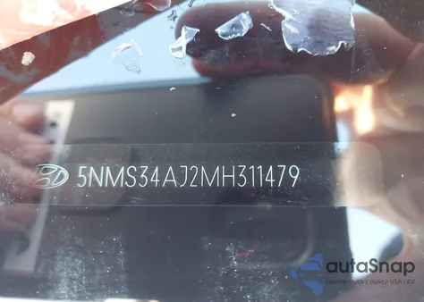 2021 Hyundai Santa Fe Sel from USA, damaged, VIN 5NMS34AJ2MH311479